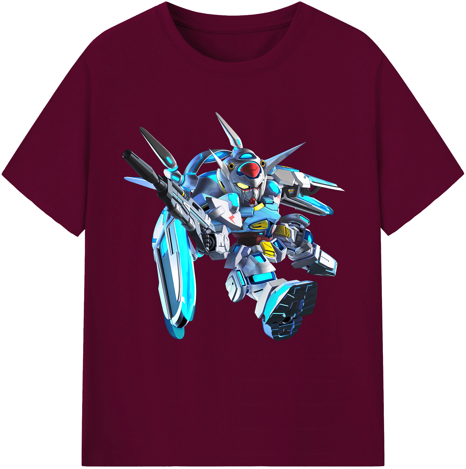 （画像用） 機動戦士ガンダム Mobile Suit Gundam レディースカジュアルプリントTシャツ（綿100％）